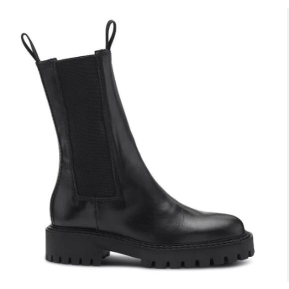 NWOB LAST Angie Chelsea Boots Portugal Black 36 Lugsole Size 6 - Picture 9 of 9